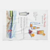 Sur la serviette de barre de plage (Horizontal)