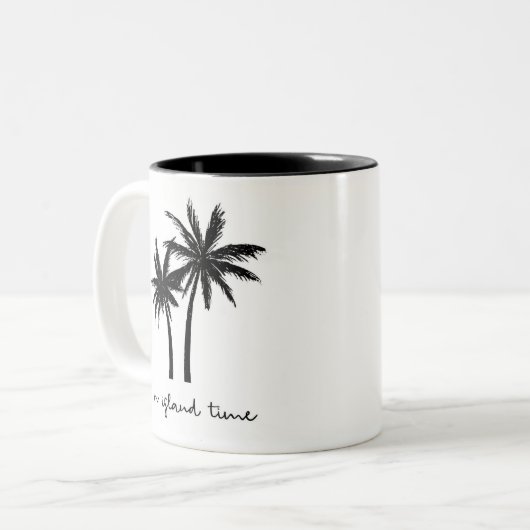 Sur la tasse de temps d'île (Devant gauche)