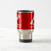Sur la tasse de transports aériens (rouge) (Centre)