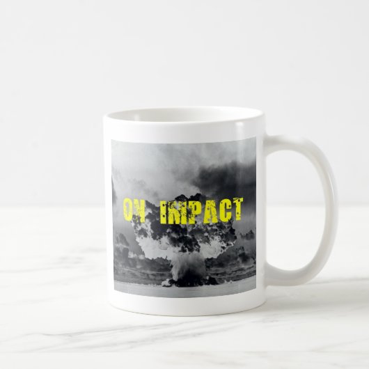 sur la tasse d'impact (Droite)