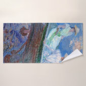 Sur le bateau, Monet (Serviette de bain)