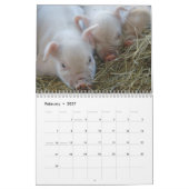 Sur le calendrier aimable d'animaux de basse-cour (Feb 2027)