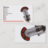 Sur le carte de visite d'air (Devant / Derrière)