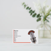 Sur le carte de visite d'air (Debout devant)