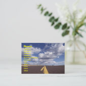 Sur le Carte de visite routier (Debout devant)