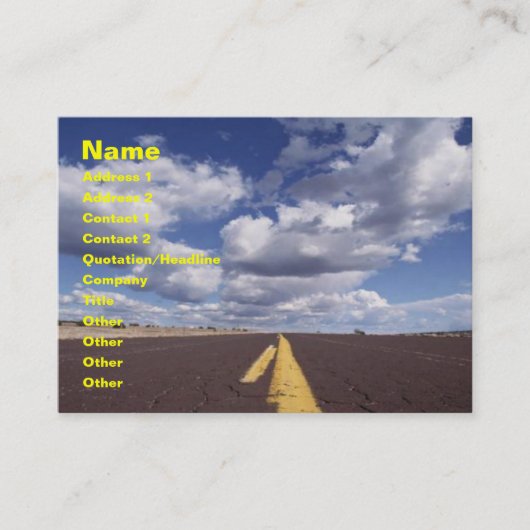 Sur le Carte de visite routier (Devant)