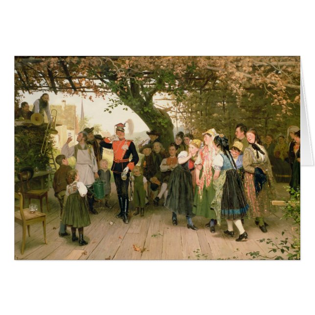 Sur le congé, 1883 (Devant horizontal)