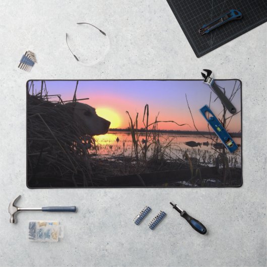 Sur le point dans l'aveugle de canard (Poste de travail)