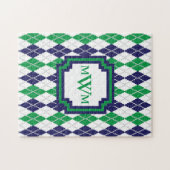 Sur le puzzle Green Argyle (Horizontal)
