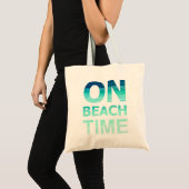 Sur le sac de typographie de temps de plage (Devant (produit))