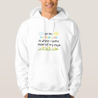 Sur le Sweat - shirt à capuche de terrain de jeu