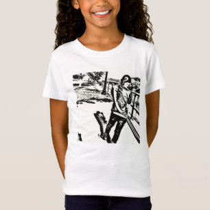 sur le t-shirt du canal