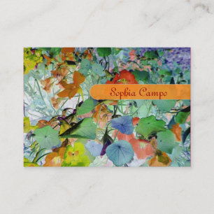 Sur le terrain, modèle de cartes de visite colorée