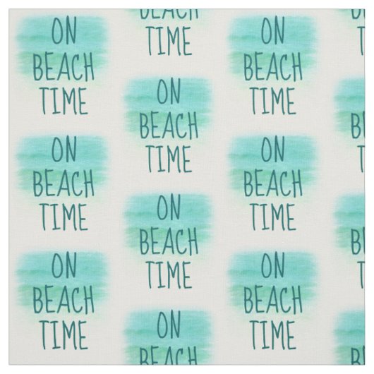 Sur le tissu II de mot de temps de plage (Échantillon)