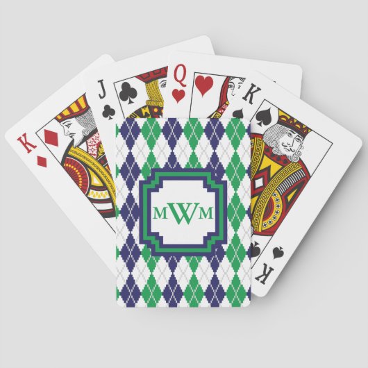 Sur les cartes de jeu classiques à motifs de (dos)