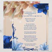 Sur les écritures de calvaire Papier personnalisé (Devant / Derrière)