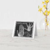 Sur les paumes de ma main Carte pour notes LDS (Fleur jaune)