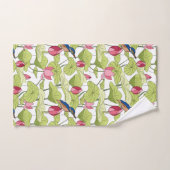 Sur l'étang Kingfish Lotus plantes (Serviette à main)