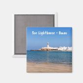 Sur Lighthouse - Sur, Oman Magneet (Voorkant / Achterkant)