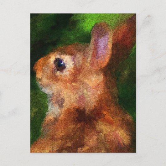 Sur ma carte postale de lapin à épaule (Devant)