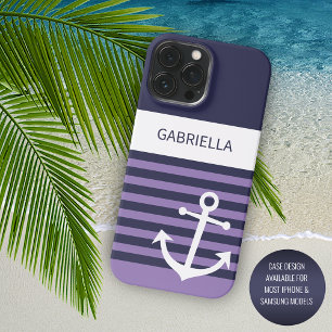 Sur mesure Navy Bleu foncé Blanc Violet Violet Ray