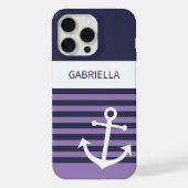 Sur mesure Navy Bleu foncé Blanc Violet Violet Ray (Verso)