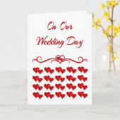 Sur notre carte de jour de mariage (Fleur jaune)