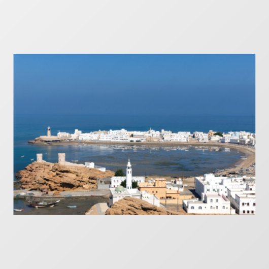 Sur-stad bij Muscat - Oman Raamsticker (Vel)