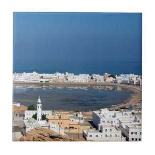 Sur-stad bij Muscat - Oman Tegeltje