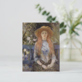 Sur un banc par Berthe Morisot Carte postale (Debout devant)