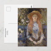 Sur un banc par Berthe Morisot Carte postale (Devant / Derrière)
