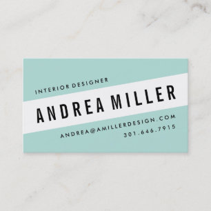 Sur un Carte de visite graphique gras mince