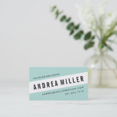 Sur un Carte de visite graphique gras mince (Debout devant)