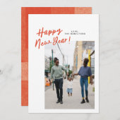 Sur un Carte photo plat du Nouvel An (Devant / Derrière)