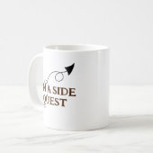 Sur Un Côté Quest Drôle Mug (Devant gauche)