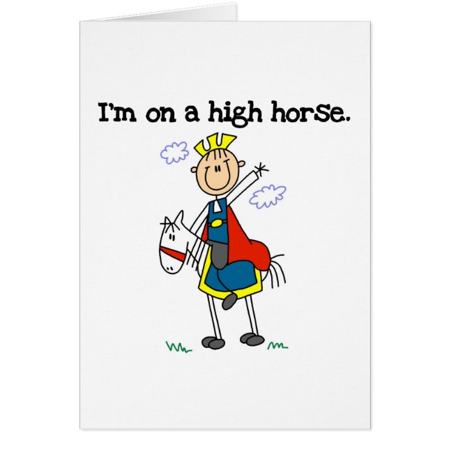 Sur un haut cheval (Devant)