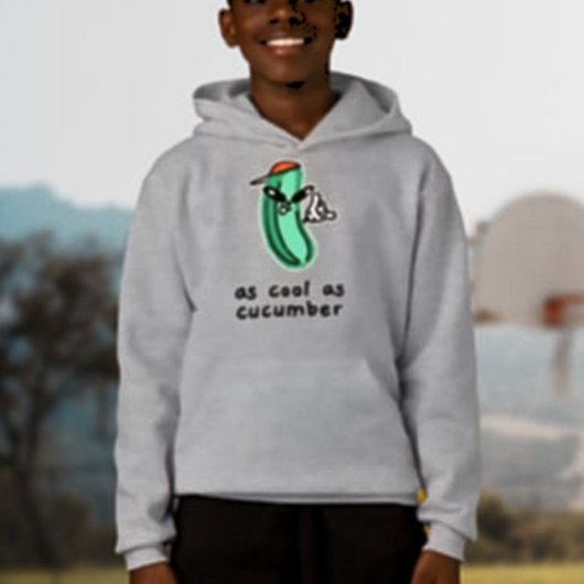 Sur un ton de concombre – Sweat à capuche pour enf