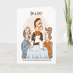 Sur Une Carte De Voeux Diététique