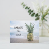 Sur une carte postale de plage (Debout devant)