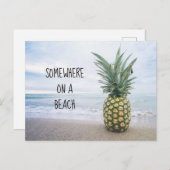 Sur une carte postale de plage (Devant / Derrière)