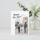 Sur une carte postale du Nouvel An (Debout devant)