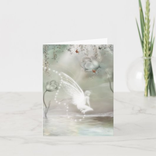 Sur une carte vierge de matin gris (Devant)