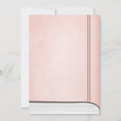 Sur une invitation Baby shower Time Storybook Pink (Dos)