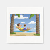 Sur Une Serviette En Papier Hamac (Devant)