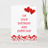 SUR **VOTRE ANNIVERSAIRE** AVEC TANT DE CARTE "AMO (Devant)