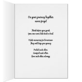 Sur votre voyage ensemble Carte Mariage (Intérieur (Droit))