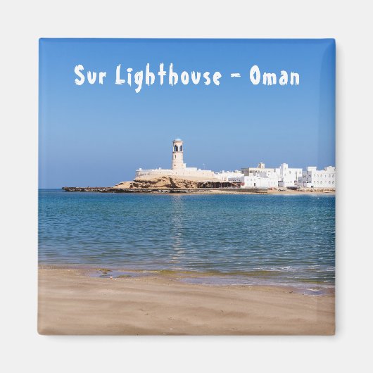 Sur-vuurtoren - Sur, Oman Magneet (Voorkant)