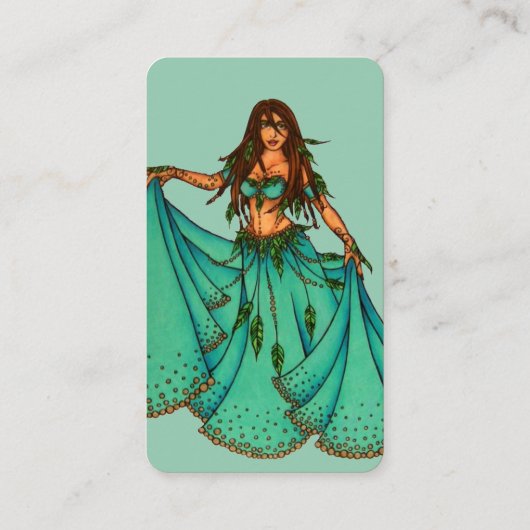 Sura Belly Dancer Cartes de visite (Dos)