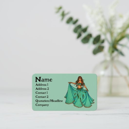 Sura Belly Dancer Cartes de visite (Debout devant)