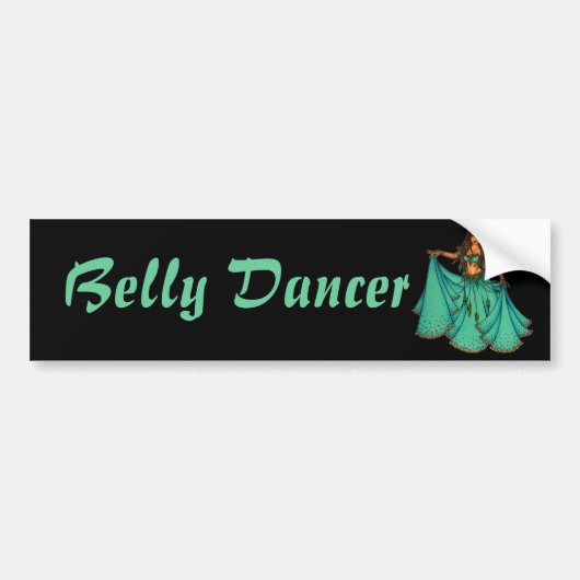 Sura Middle Eastern Belly Dancer Bumpersticker (Voorkant)